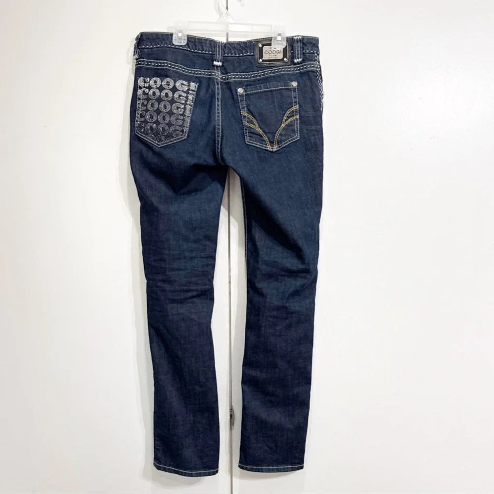 Coogi Rhinestone Logo Vintage Jeans Size 11/ 12 - Picture 1 of 5